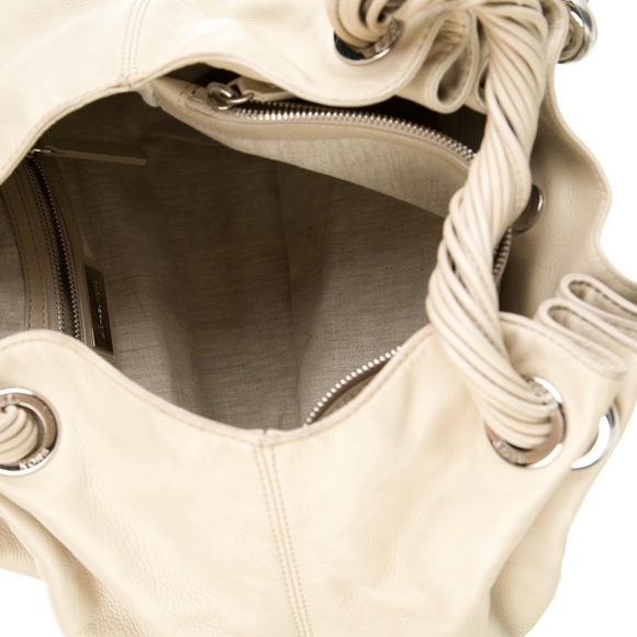 Michael Kors Top Handle Bag. Neutral Leather with Silver and Python accent. - Picture 4 of 4